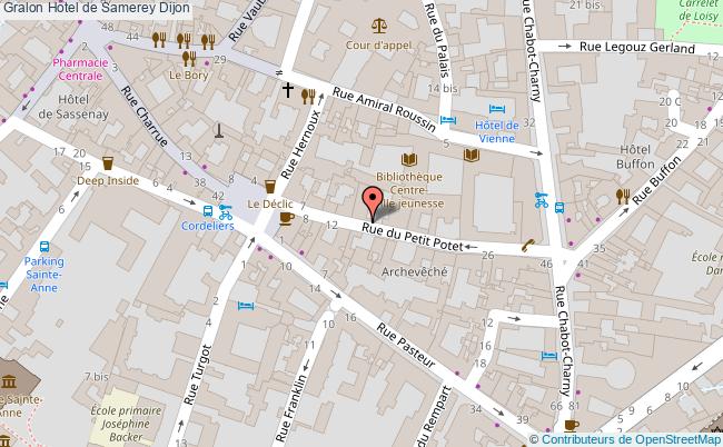 plan Hotel De Samerey Dijon Dijon