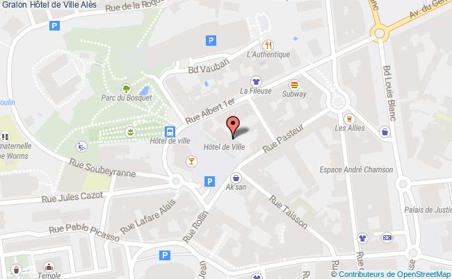 plan Hôtel De Ville Alès Alès