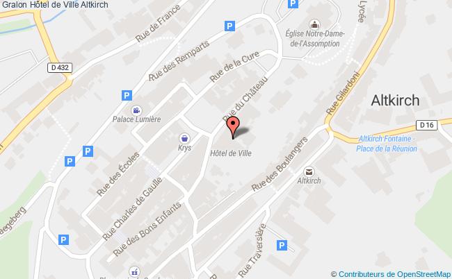 plan Hôtel De Ville Altkirch Altkirch