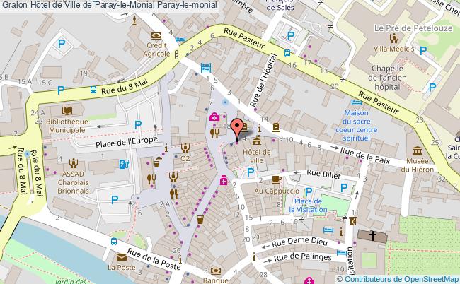 plan Hôtel De Ville De Paray-le-monial Paray-le-monial Paray-le-monial