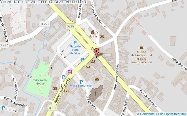 plan Hotel De Ville Fleuri Chateau-du-loir CHATEAU-DU-LOIR
