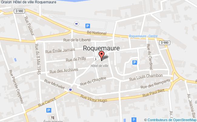 plan Hôtel De Ville Roquemaure Roquemaure