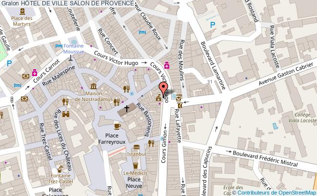 plan HÔtel De Ville Salon De Provence SALON DE PROVENCE