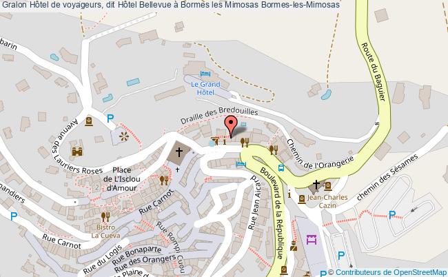 Hôtel de voyageurs, dit Hôtel Bellevue à Bormes les Mimosas