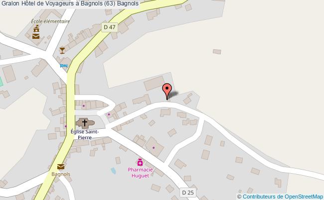 plan Hôtel De Voyageurs à Bagnols (63) Bagnols Bagnols