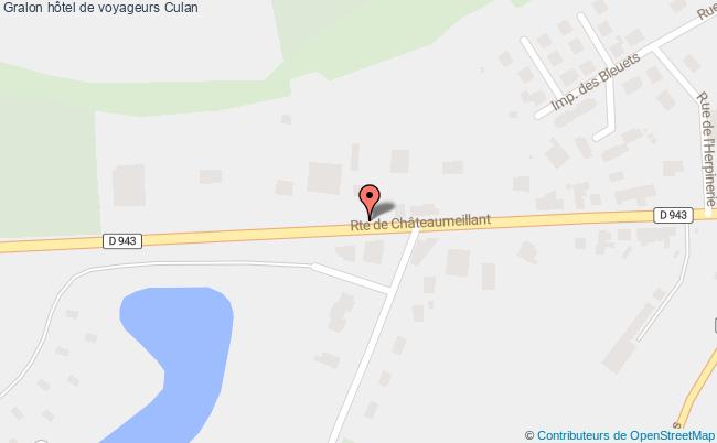 plan Hôtel De Voyageurs Culan Culan