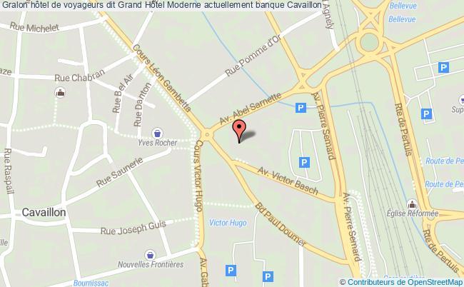 plan Hôtel De Voyageurs Dit Grand Hôtel Moderne Actuellement Banque Cavaillon Cavaillon