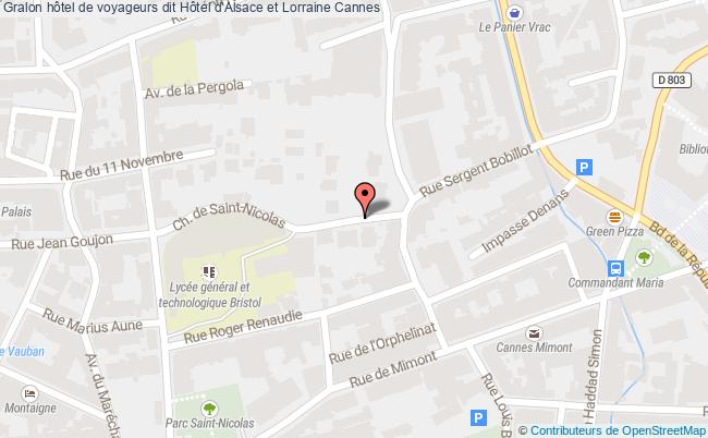 plan Hôtel De Voyageurs Dit Hôtel D'alsace Et Lorraine Cannes Cannes