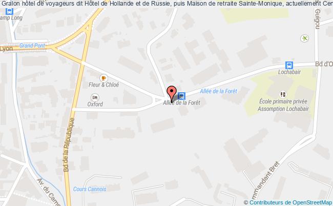 plan Hôtel De Voyageurs Dit Hôtel De Hollande Et De Russie, Puis Maison De Retraite Sainte-monique, Actuellement Centre D'hébergement Jean Macé Cannes Cannes