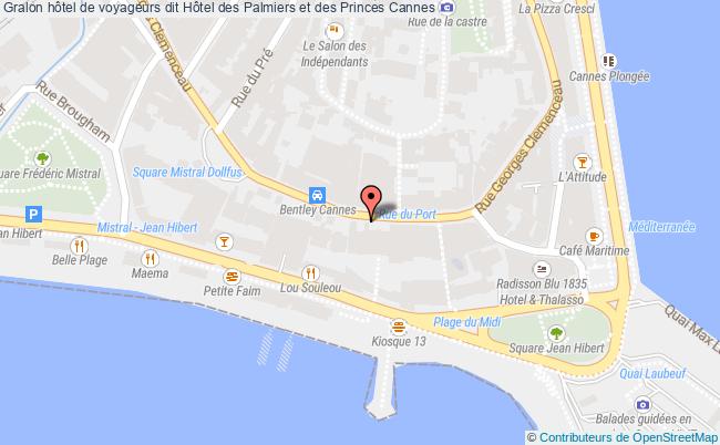 plan Hôtel De Voyageurs Dit Hôtel Des Palmiers Et Des Princes Cannes Cannes