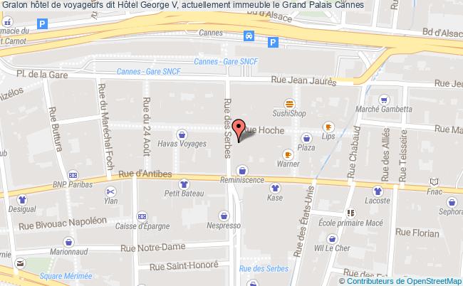 hôtel de voyageurs dit Hôtel George V, actuellement immeuble le Grand Palais