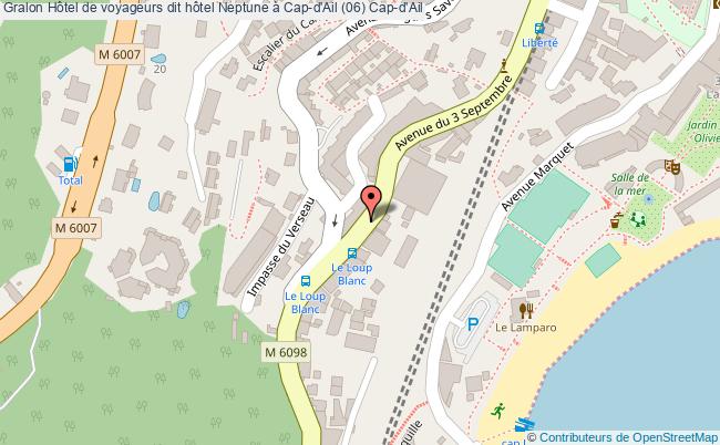 plan Hôtel De Voyageurs Dit Hôtel Neptune à Cap-d'ail (06) Cap-d'ail Cap-d'Ail