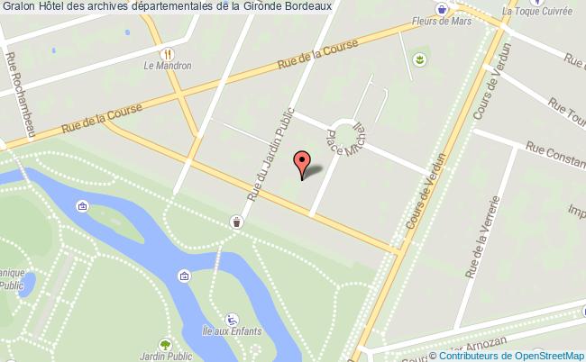 plan Hôtel Des Archives Départementales De La Gironde Bordeaux Bordeaux