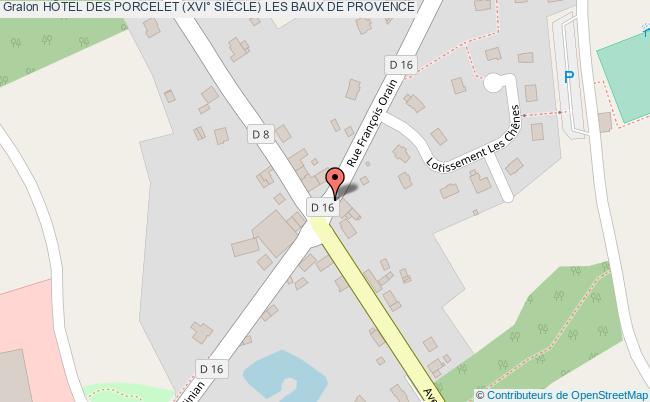 plan HÔtel Des Porcelet (xvi° SiÈcle) Les Baux De Provence LES BAUX DE PROVENCE