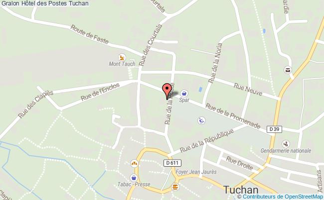 plan Hôtel Des Postes Tuchan Tuchan