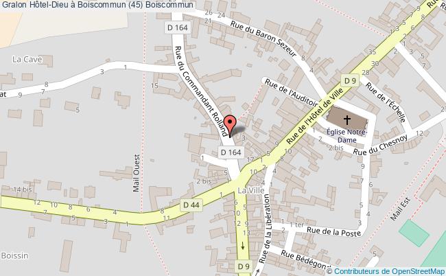 plan Hôtel-dieu à Boiscommun (45) Boiscommun Boiscommun