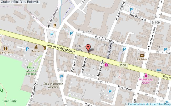plan Hôtel-dieu Belleville Belleville