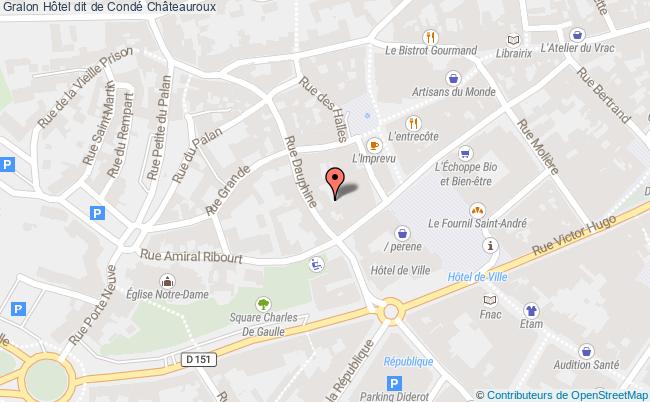 plan Hôtel Dit De Condé Châteauroux Châteauroux