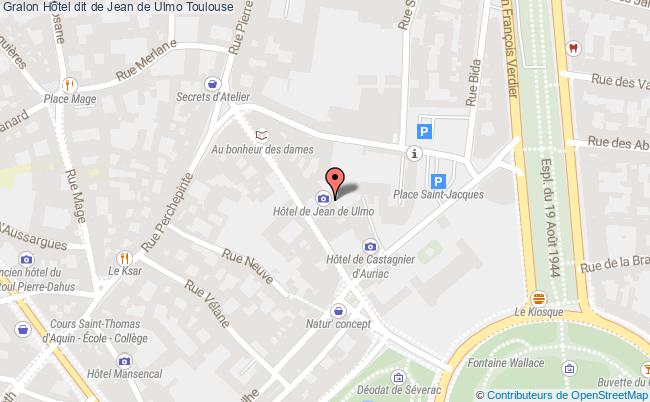 plan Hôtel Dit De Jean De Ulmo Toulouse Toulouse