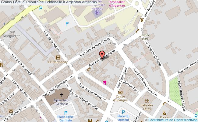plan Hôtel Du Moulin De Fontenelle à Argentan Argentan Argentan