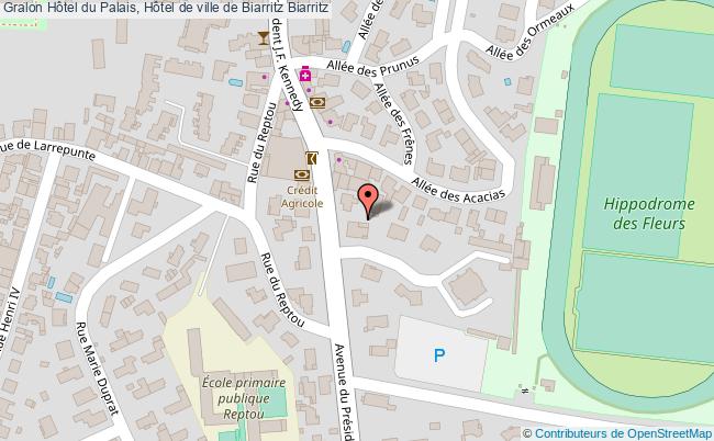 plan Hôtel Du Palais, Hôtel De Ville De Biarritz Biarritz Biarritz