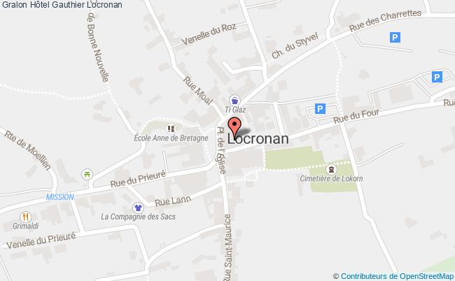 plan Hôtel Gauthier Locronan Locronan