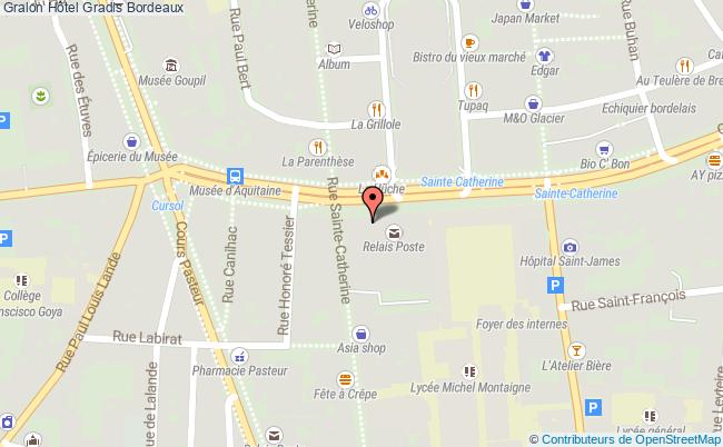 plan Hôtel Gradis Bordeaux Bordeaux