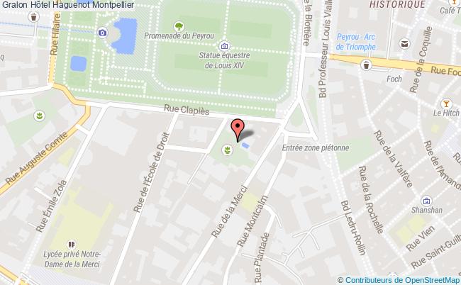 plan Hôtel Haguenot Montpellier Montpellier