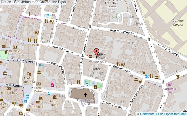 plan Hôtel Jehanin De Chamblanc Dijon Dijon