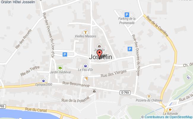 plan Hôtel Josselin Josselin