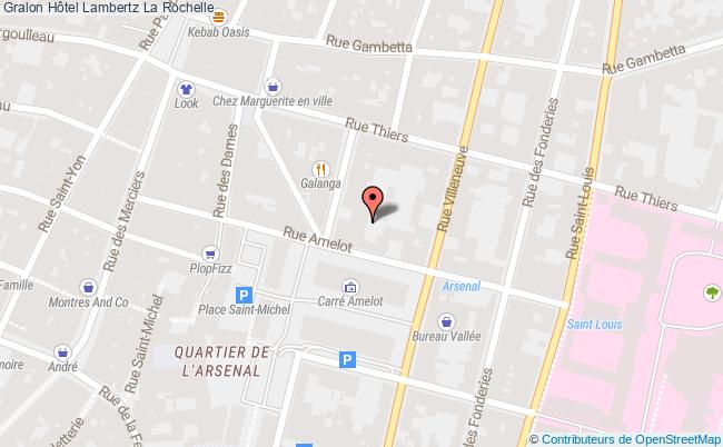 plan Hôtel Lambertz La Rochelle La Rochelle