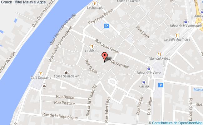 plan Hôtel Malaval Agde Agde