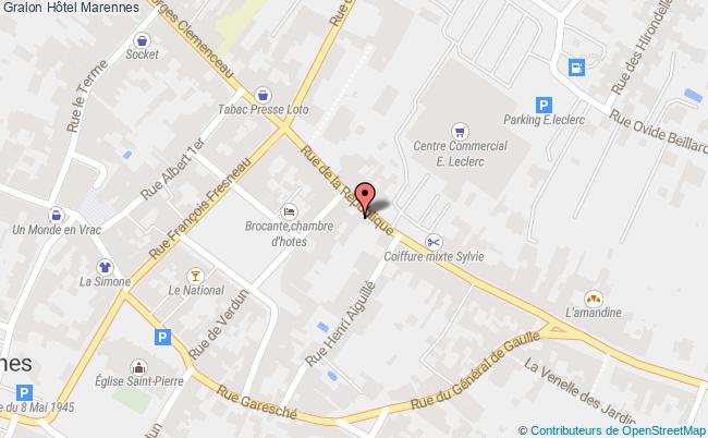 plan Hôtel Marennes Marennes