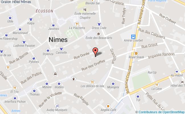 plan Hôtel Nîmes Nîmes