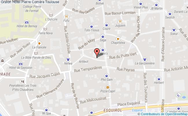 plan Hôtel Pierre Comère Toulouse Toulouse