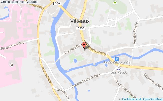 plan Hôtel Piget Vitteaux Vitteaux