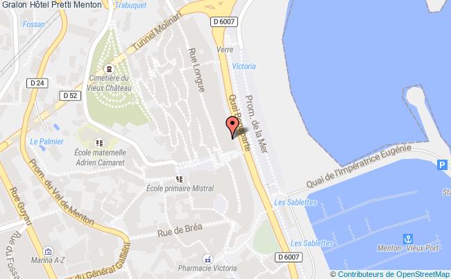 plan Hôtel Pretti Menton Menton