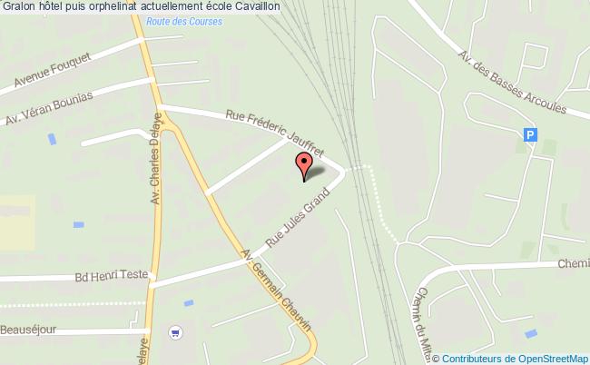 plan Hôtel Puis Orphelinat Actuellement école Cavaillon Cavaillon