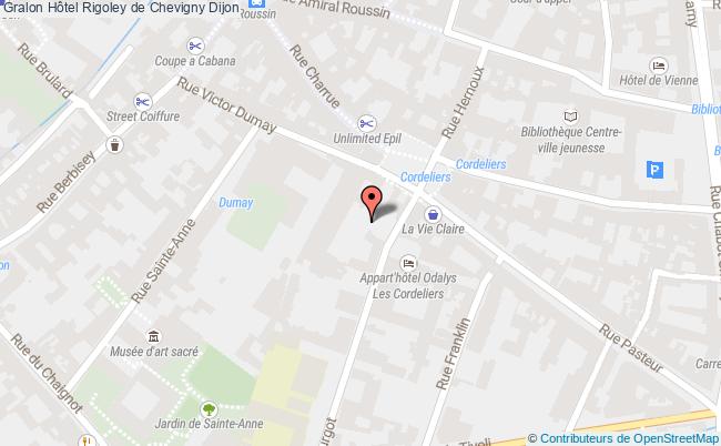 plan Hôtel Rigoley De Chevigny Dijon Dijon