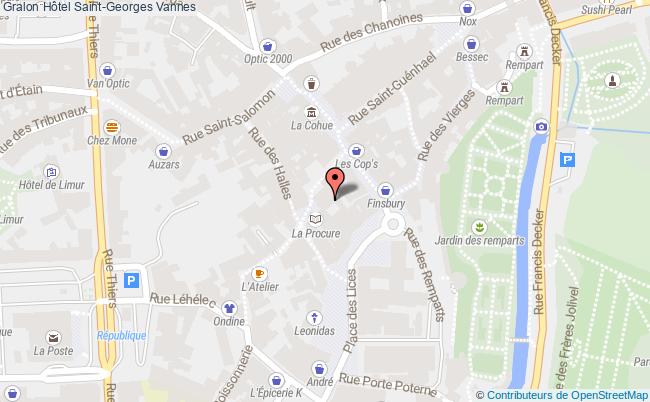 plan Hôtel Saint-georges Vannes Vannes