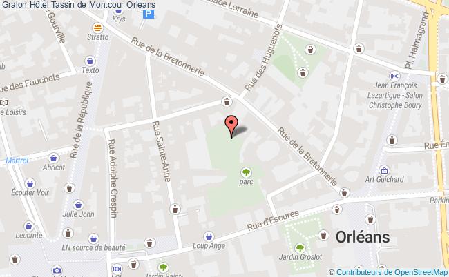 plan Hôtel Tassin De Montcour Orléans Orléans