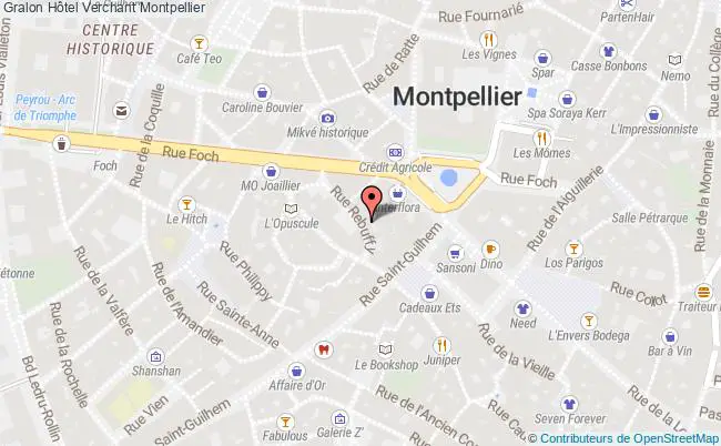 plan Hôtel Verchant Montpellier Montpellier