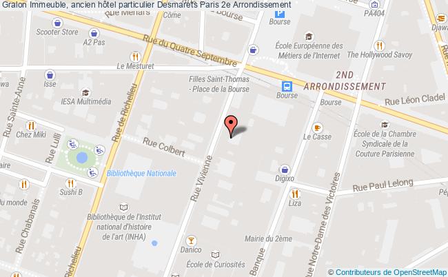 plan Immeuble, Ancien Hôtel Particulier Desmarets Paris 2e Arrondissement Paris 2e Arrondissement