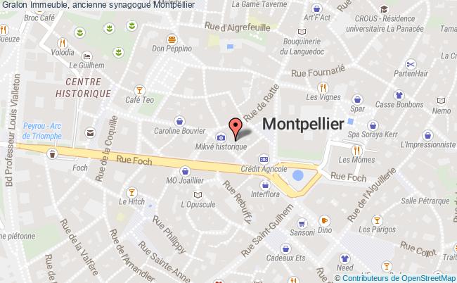 plan Immeuble, Ancienne Synagogue Montpellier Montpellier