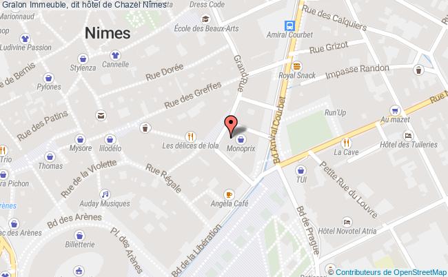 plan Immeuble, Dit Hôtel De Chazel Nîmes Nîmes