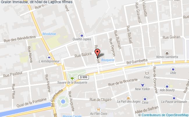 plan Immeuble, Dit Hôtel De Lagorce Nîmes Nîmes