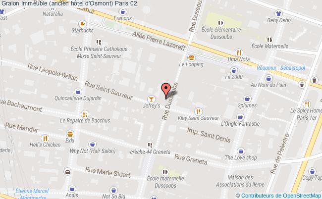 plan Immeuble (ancien Hôtel D'osmont) Paris 02 Paris 02