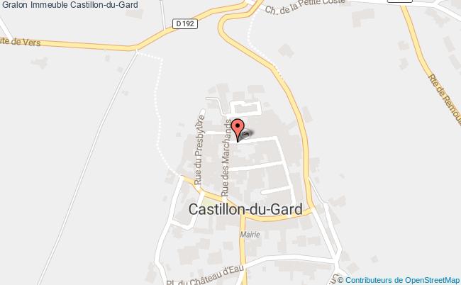 plan Immeuble Castillon-du-gard Castillon-du-Gard