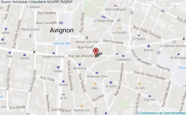 plan Immeuble (chapellerie Mouret) Avignon Avignon