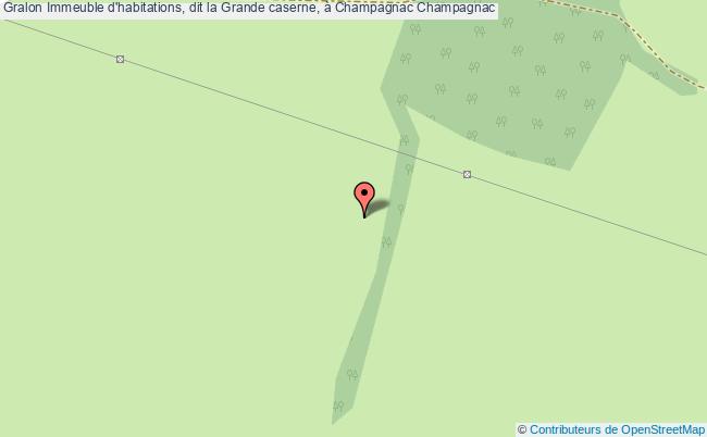 plan Immeuble D'habitations, Dit La Grande Caserne, à Champagnac Champagnac Champagnac